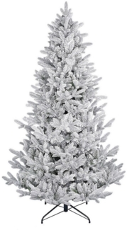Salcar Künstlicher Weihnachtsbaum mit Schnee Tannenbaum Künstlich Christbaum mit Weiß Schneeflocken, 180 cm, Ø 123 cm, 573 PE- und 657 PVC-Zweige, insgesamt 1230 Zweige