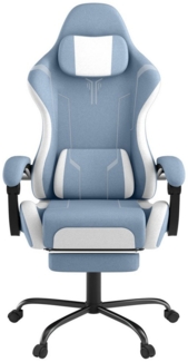 AUFUN Gaming-Stuhl Computerstuhl Ergonomisch Gaming Sessel Bürostuhl Drehstuhl, mit Massage Lendenkissen, Fußstütze