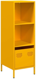 vidaXL Highboard Senfgelb 35x39x103,5 cm Stahl 851379