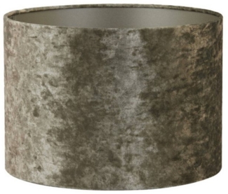 Light & Living Lampenschirm Lampenschirm Zylinder BRAVE von Light & Living Samt Braun Ø20x15 cm