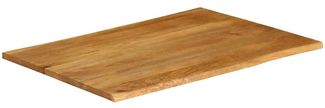 vidaXL Tischplatte mit Baumkante 110x80x2,5 cm Massivholz Mango 370773