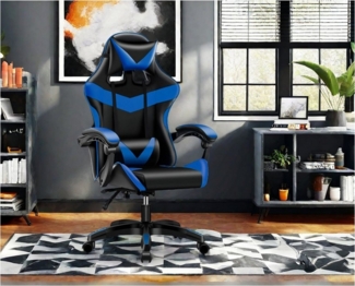 HTI-Living Drehstuhl Bürostuhl Schwarz/Blau Krit Power (Stück, 1 St), Drehstuhl Schreibtischstuhl Gaming Stuhl