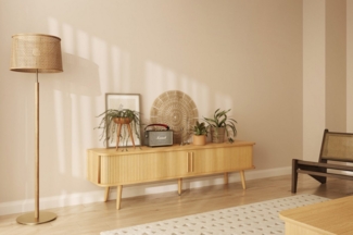 Woodman TV-Board Rove, besonderes Design, in zwei Breiten, mit Eichenholzfurnier