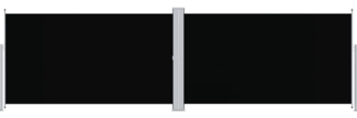 vidaXL Seitenmarkise Ausziehbar Schwarz 180x600 cm 318000