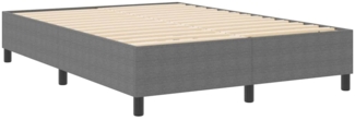 vidaXL Boxspringbett Hellgrau 140 x 200 cm Cordstoff 3337412