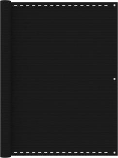 vidaXL Balkon-Sichtschutz Schwarz 120x300 cm HDPE 311036
