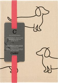 Cawö Home Geschirrtuch Cuisine WE LOVE DOGS 6246, (1-tlg)