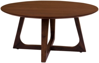 Couchtisch >Hellerup< in Braun, Nussbaum - 75x36x75cm (BxHxT)