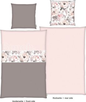 Bench. Wendebettwäsche Bench, Renforcé, mit Schriftzug