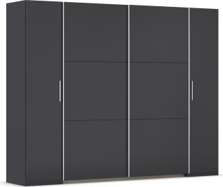 rauch Kleiderschrank, Dreh- und Schwebetürenschrank KRONACH, 4-türig, Grau metallic, 268x210x59cm