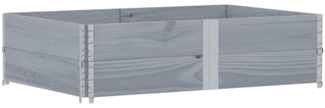 vidaXL Pflanzkasten Grau 150x100 cm Massivholz Kiefer 3295417