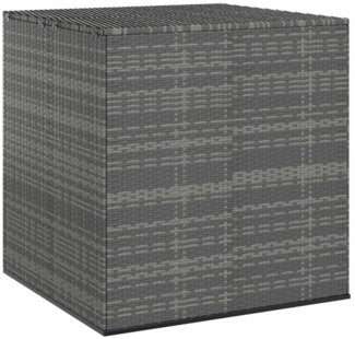 vidaXL Garten-Kissenbox PE Rattan 100x97,5x104 cm Grau 317228