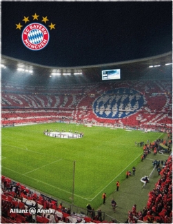 BERONAGE Kinderteppich FC Bayern München Teppich Allianz-Arena 100x130 cm, rechteckig, Höhe: 10 mm, rutschfest