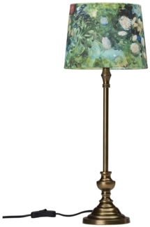 PR Home 27239-20-1161 Tischleuchte Andrea Messing Antik Schirm Bunt