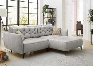 Job 'Salo KPL' Wohnlandschaft, Veloursartig hellgrau