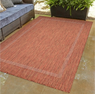 Carpettex Outdoorteppich Unicolor - Einfarbig, Rund, Höhe: 5 mm, Teppich Wetterfest Balkon Küchenteppich Flachgewebe Sisaloptik