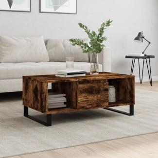 vidaXL Couchtisch Räuchereiche 90x50x36,5 cm Holzwerkstoff 830601