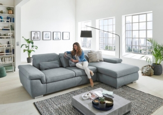 Die PlanBar Ecksofa MP-IN17041 L-Form, mit Sitztiefenverstellung, optional Kopfteilverstellung & Bettfunktion