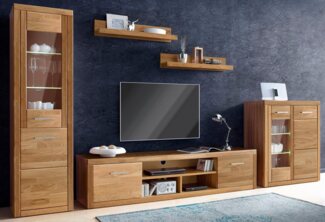 Home affaire Wohnwand Logo, (Set, 5-St), teilmassives Holz