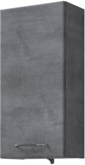 Saphir Hängeschrank Quickset 945 Wand-Badschrank 35 cm breit mit 1 Tür und 2 Einlegeböden Badezimmer-Hängeschrank inkl. Türdämpfer, Griffe in Chrom Glanz