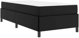 vidaXL Bettrahmen mit Matratze Schwarz 100 x 200 cm Stoff 3398984