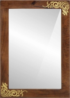 vidaXL Badezimmer Spiegel mit Spiegel Grau und Silber 50 x 70 x 3 cm 4018767