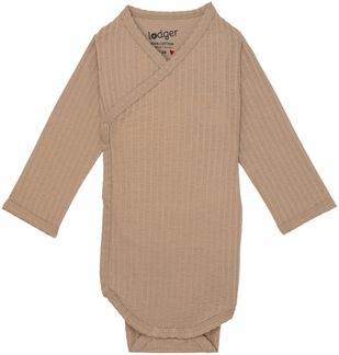 Lodger Seersucker Wickelbody - Langarm - Gr. 62 -