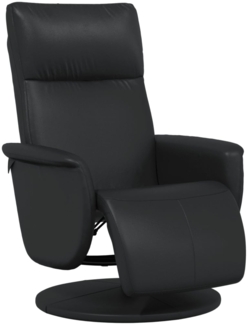 vidaXL Relaxsessel mit Fußteil Schwarz Kunstleder 356549