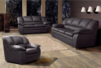 COTTA Polstergarnitur Casino, Sofa Set, 3-2-1 Sitzer, Wohnzimmer Garnitur, (Set, 3-tlg), Sessel, 2-Sitzer, 2,5-Sitzer, hohe Rückenlehne