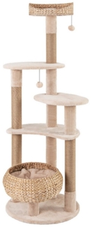 KOMFOTTEU Kratzbaum, Katzenbaum mit Jutekratzsäulen, baumelnden Bällen