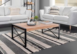 Gutmann Factory Couchtisch Downtown, aus massivem Akazienholz, Breite 110 cm