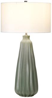 Elstead Lighting Tischleuchte Kew, Keramik, Salbeigrün, 1 Lampe