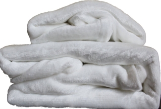 KH-Haushaltshandel Bettwäsche Winter Bettwäsche Teddy Fleece Flausch Plüsch 135x200+80x80cm, Fleece, 4 teilig, weiß, uni/einfarbig, super flauschige Winterbettwäsche