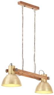 vidaXL Hängelampe Industriestil 25 W Messing 109 cm E27 320526