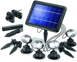 Esotec LED Solarspot QUATTRO POWER, 4er Set, IP44