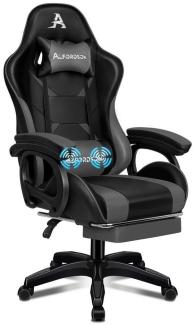 ALFORDSON Gaming-Stuhl mit Massage-Lendenkissen, X-Large, 5 Massagemodi, USB-Anschluss (1 St), Einziehbare Fußstütze, 90°-150° verstellbare Ruckenlehne , Ergonomisch