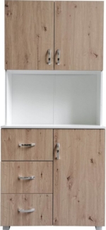 HTI-Living Küchenbuffet Küchenschrank Weiß Artisaneiche Blanca (Stück, 1-St, 1 Küchenschrank) Küchenbuffet