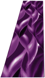 Kurzflor Teppich Pago Läufer - 80x300 cm - Lila