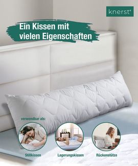 KNERST Seitenschläferkissen extra langes Seitenschläfer Kissen 40x145cm - Schwangerschaftskissen