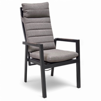 osoltus Palmanovo Alu Teak Gartensessel verstellbar Sessel anthrazit + Kissen