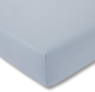 ESTELLA Spannbetttuch Zwirnjersey | Wolke | 100x200 cm | passend für Matratzen 90-120 cm (Breite) x 200-220 cm (Länge) | trocknerfest und bügelfrei | 97% Baumwolle 3% Elastan