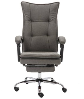 vidaXL Massage-Bürostuhl Grau Stoff [20375]