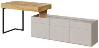 Kinderzimmer-Set Teen Flex 2-teilig Hickory Natur betonfarben