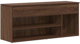 vidaXL Schuhbank Braun Eichen-Optik 102x30,5x45 cm Holzwerkstoff 859142