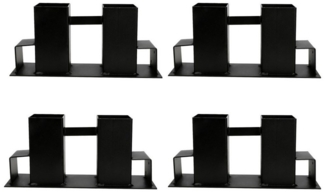 Clanmacy Stapelregal Holzstapelhilfe 4St. Stapelhilfe Brennholz Verzinkt für Kaminholz