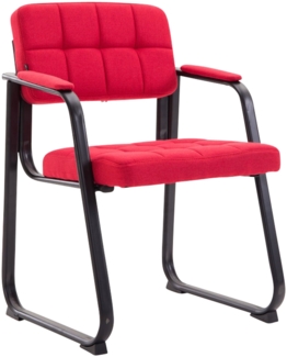 CLP Besucherstuhl Canada B Stoff mit Armlehne,rot