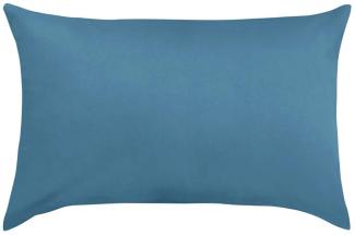 Traumschlaf Basic Single Jersey Kissenbezug|40x60 cm| blau