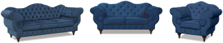 Wilson Chesterfield Sofas Set - 3 - 2 -1