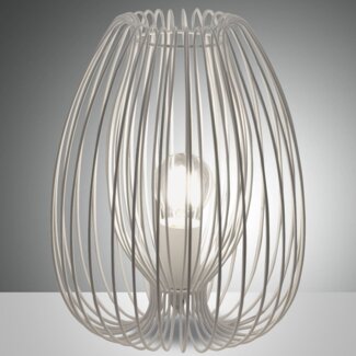 Fabas Luce 3677-30-102 Tischleuchte Camp 31cm weiss E27