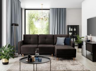 Wohnideebilder Roxi Dunkelbraun Ecksofas & Eckcouches CO-ROX-U-21LO